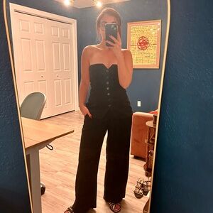 MESHKI Strapless 2 Piece Linen Set (S/M)